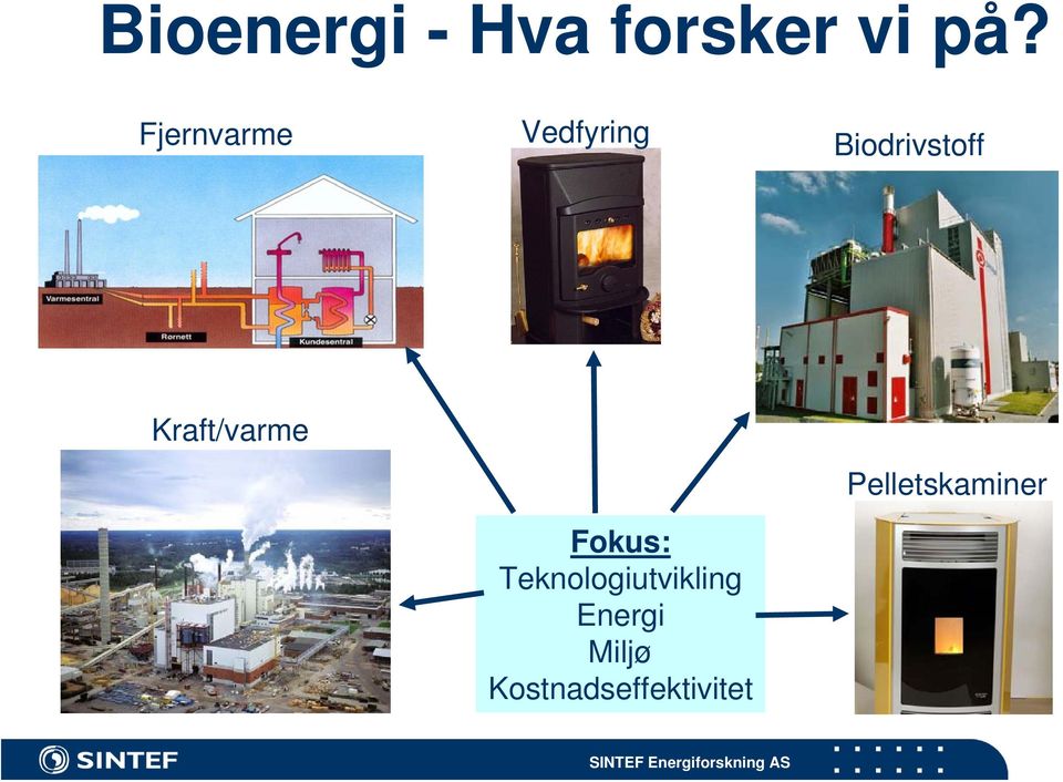 Kraft/varme Fokus: Teknologiutvikling