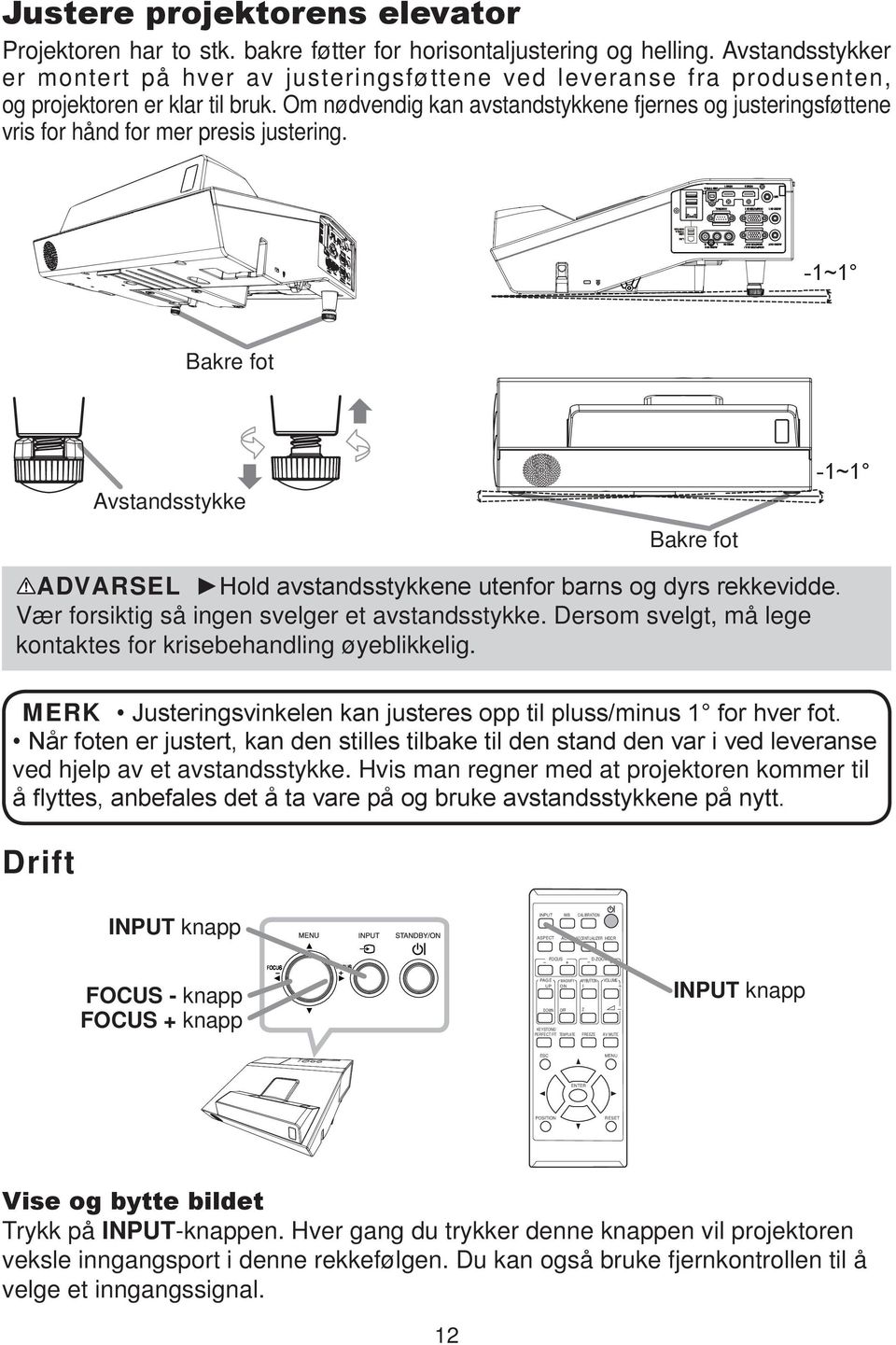 Dersom svelgt, må lege kontaktes for krisebehandling øyeblikkelig. MERK ved hjelp av et avstandsstykke.