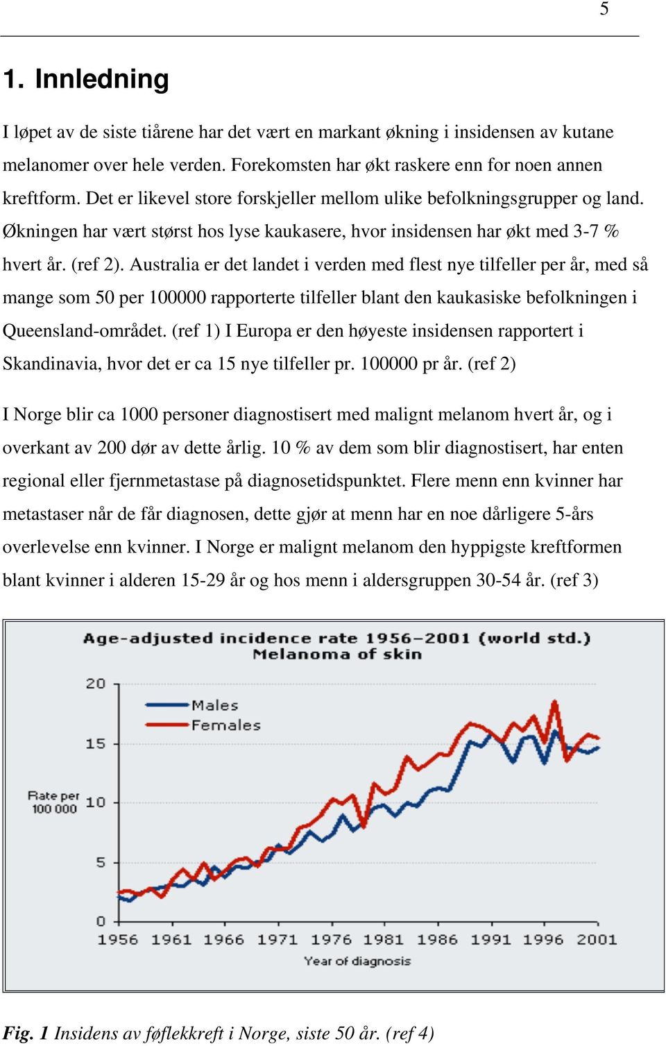 Australia er det landet i verden med flest nye tilfeller per år, med så mange som 50 per 100000 rapporterte tilfeller blant den kaukasiske befolkningen i Queensland-området.