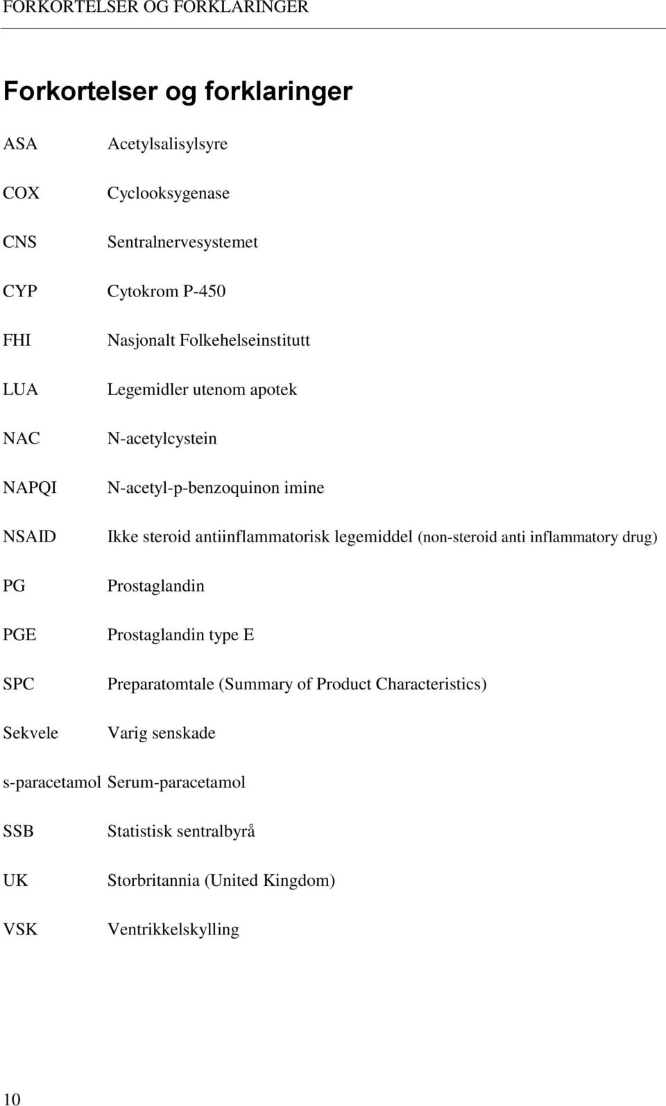 Ikke steroid antiinflammatorisk legemiddel (non-steroid anti inflammatory drug) Prostaglandin Prostaglandin type E Preparatomtale (Summary of