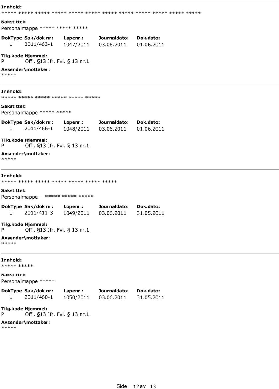 ersonalmappe - 2011/411-3 1049/2011