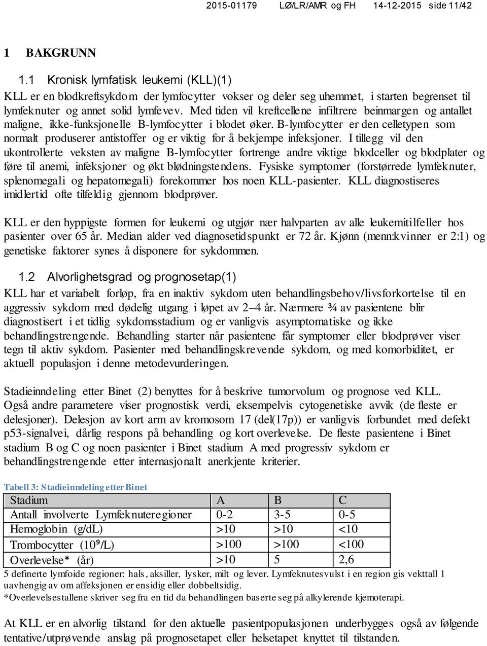 Med tiden vil kreftcellene infiltrere beinmargen og antallet maligne, ikke-funksjonelle B-lymfocytter i blodet øker.