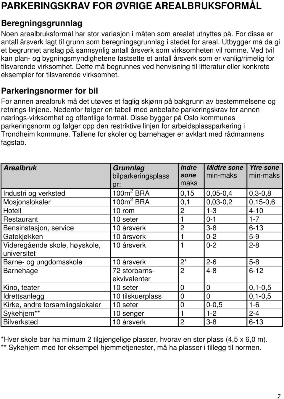 Ved tvil kan plan- og bygningsmyndighetene fastsette et antall årsverk som er vanlig/rimelig for tilsvarende virksomhet.