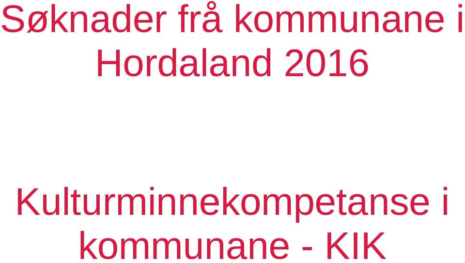 Hordaland 2016