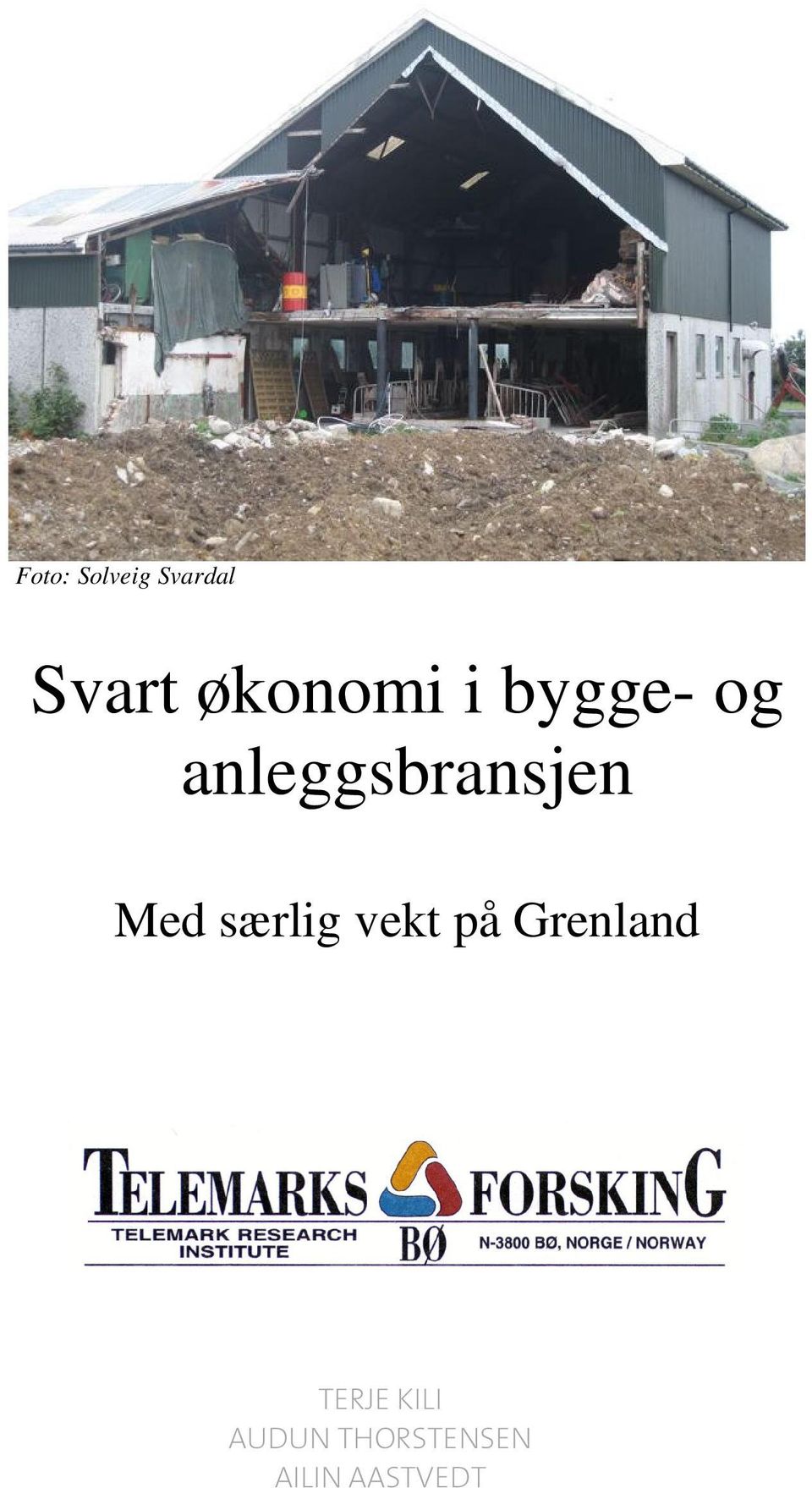 anleggsbransjen Med særlig vekt