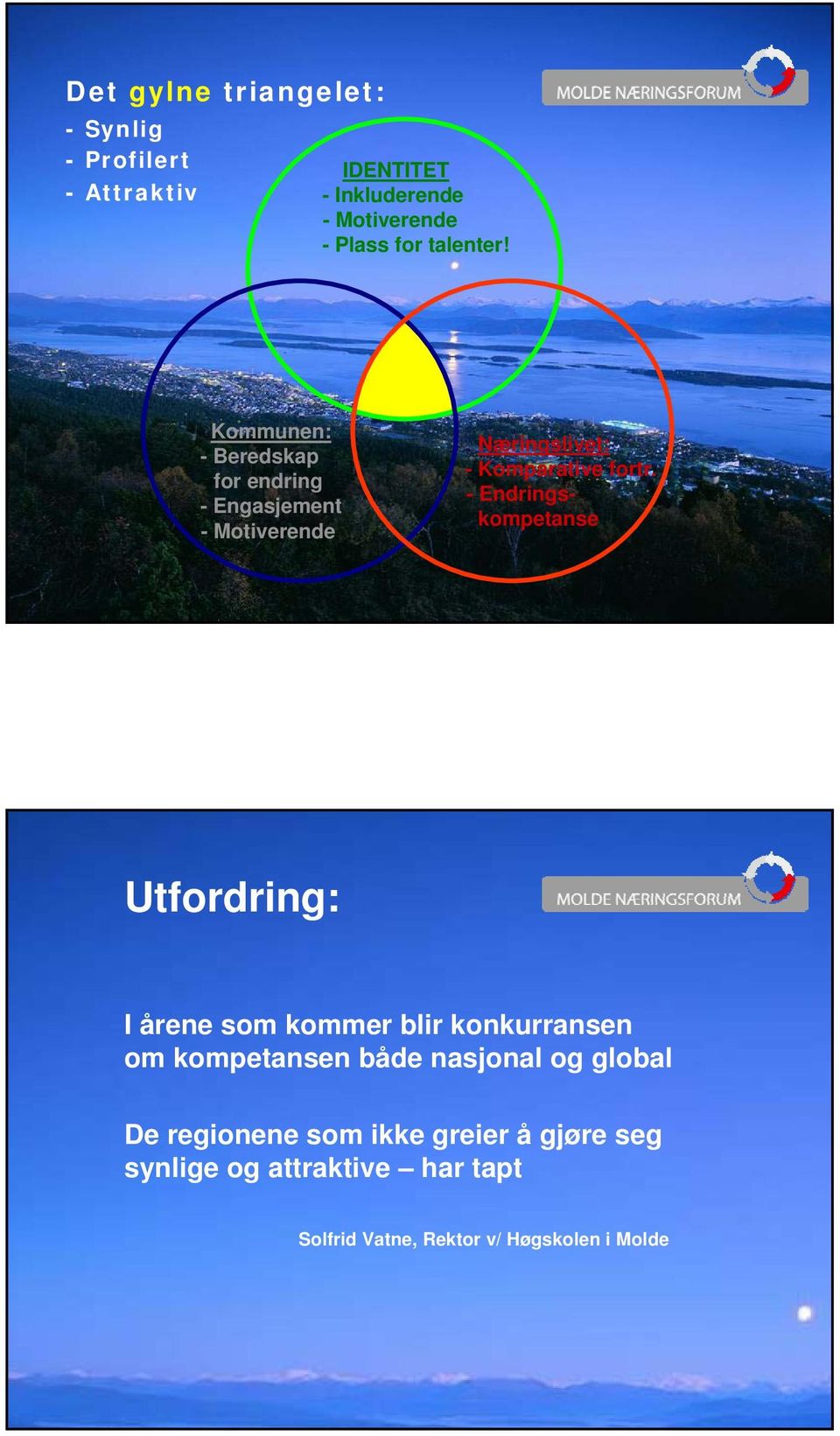 - Endringskompetanse Utfordring: I årene som kommer blir konkurransen om kompetansen både nasjonal og global