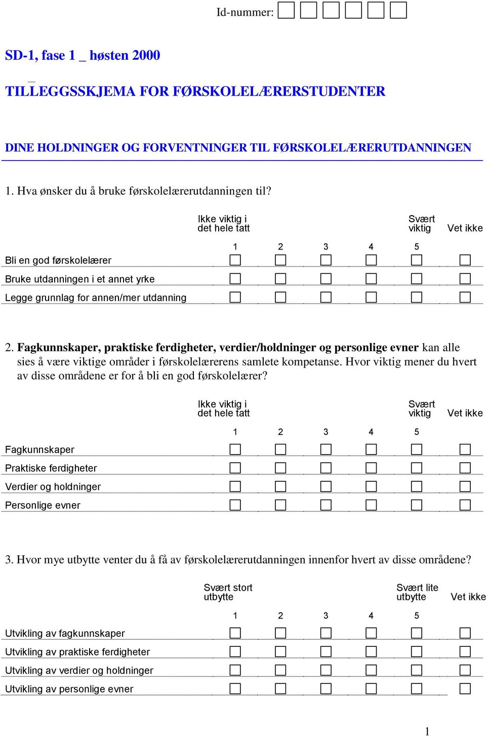 Fagkunnskaper, praktiske ferdigheter, verdier/holdninger og personlige evner kan alle sies å være viktige områder i førskolelærerens samlete kompetanse.