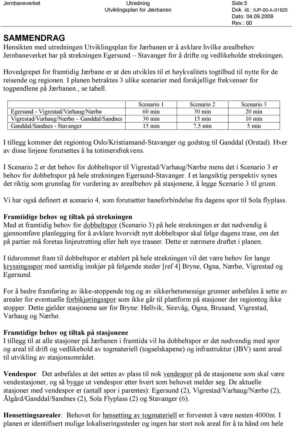 Hovedgrepet for framtidig Jærbane er at den utvikles til et høykvalitets togtilbud til nytte for de reisende og regionen.