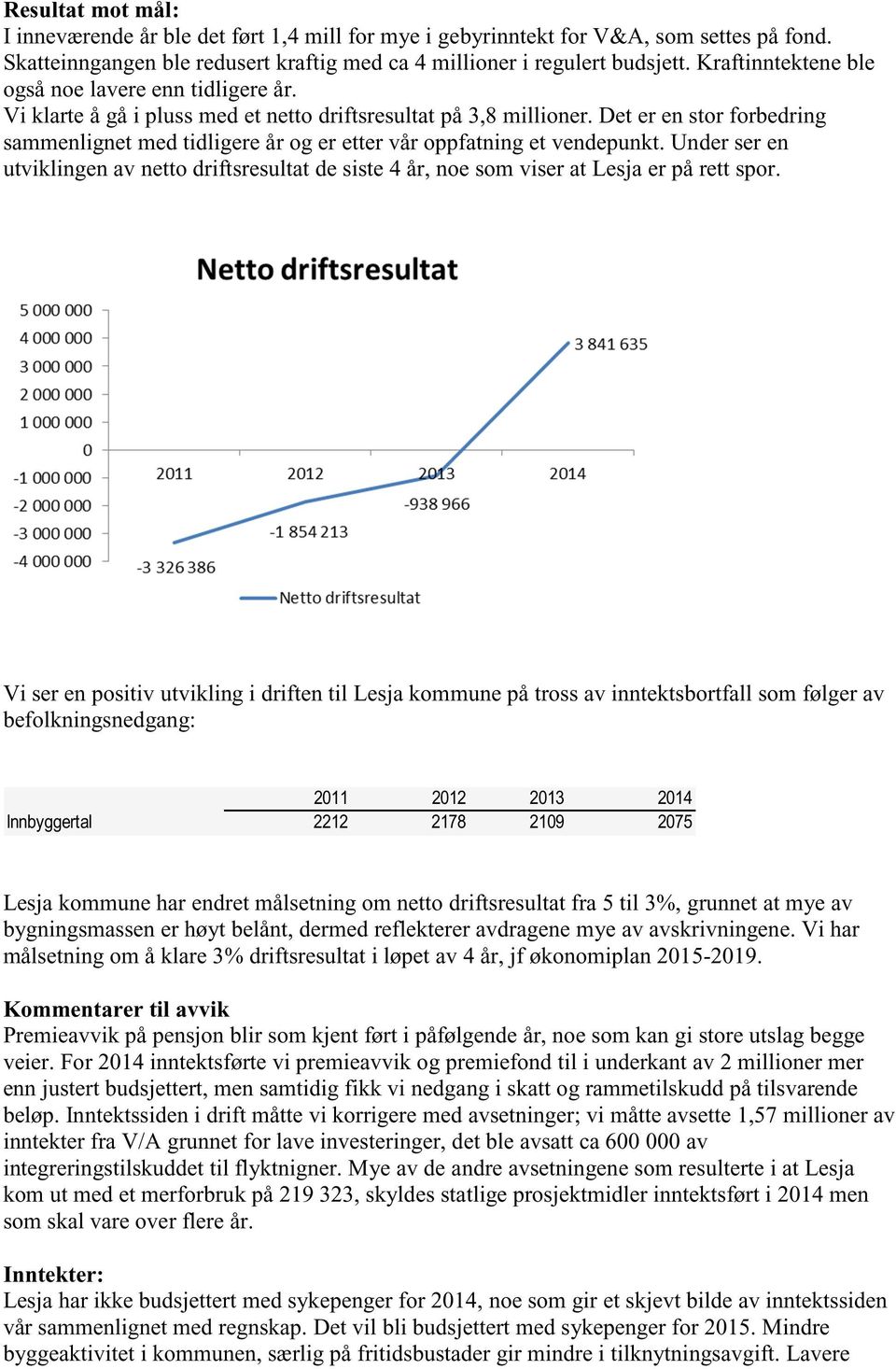 Det er en stor forbedring sammenlignet med tidligere år og er etter vår oppfatning et vendepunkt.