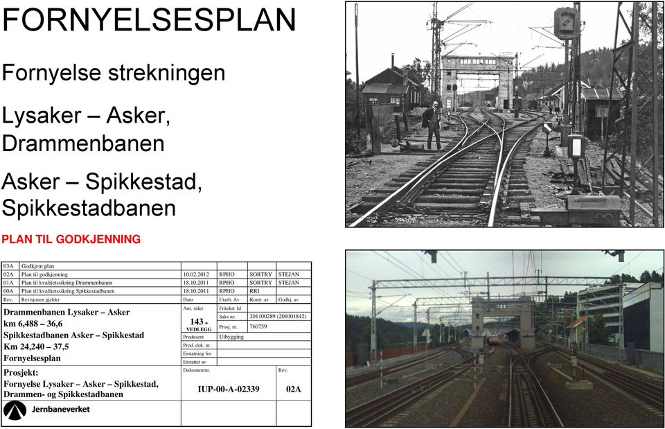 Revisjonen gjelder Dato Utarb. Av Kontr. av Godkj. av Ant. sider Fritekst 1d Saks nr.