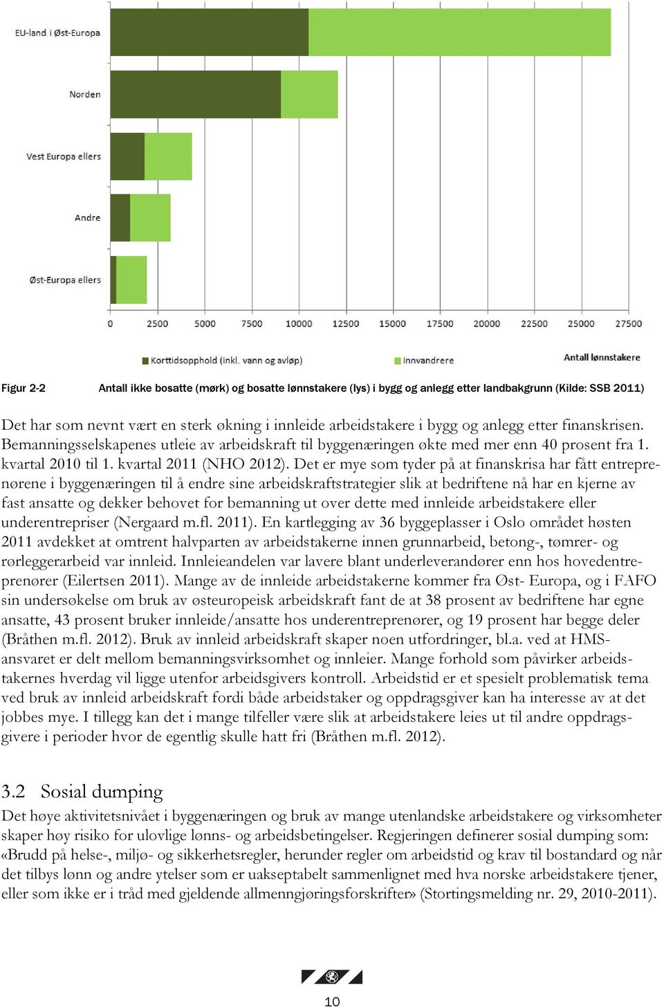 Det er mye som tyder på at finanskrisa har fått entreprenørene i byggenæringen til å endre sine arbeidskraftstrategier slik at bedriftene nå har en kjerne av fast ansatte og dekker behovet for