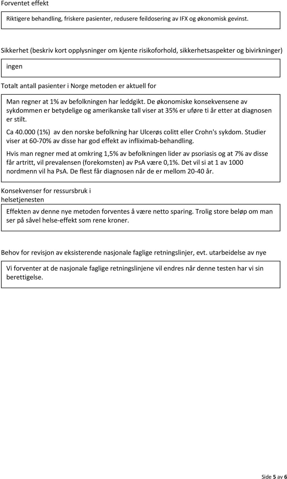 leddgikt. De økonomiske konsekvensene av sykdommen er betydelige og amerikanske tall viser at 35% er uføre ti år etter at diagnosen er stilt. Ca 40.