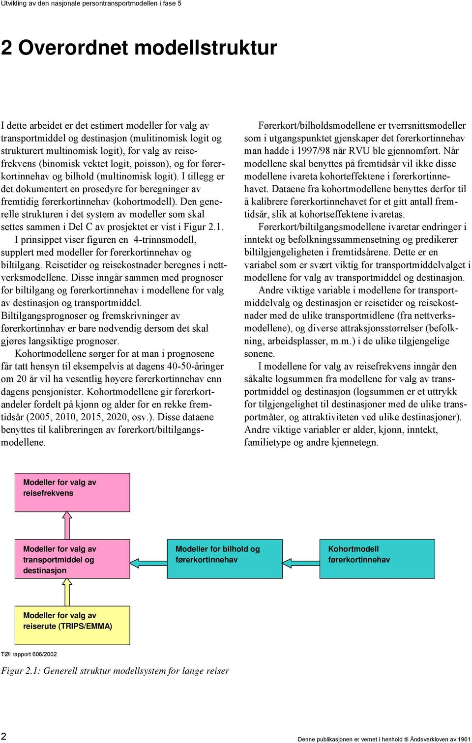 Den generelle strukturen i det system av modeller som skal settes sammen i Del C av prosjektet er vist i Figur 2.1.