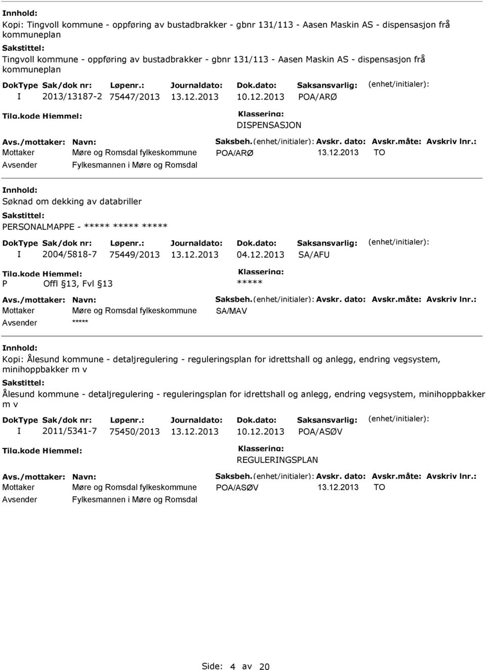 databriller PERSONALMAPPE - ***** ***** ***** 2004/5818-7 75449/2013 04.12.