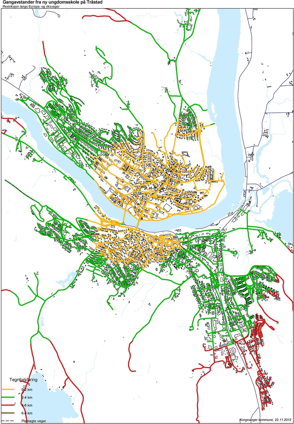 riksveger Tegnforklaring 0-2 km 2-4 km 4-6