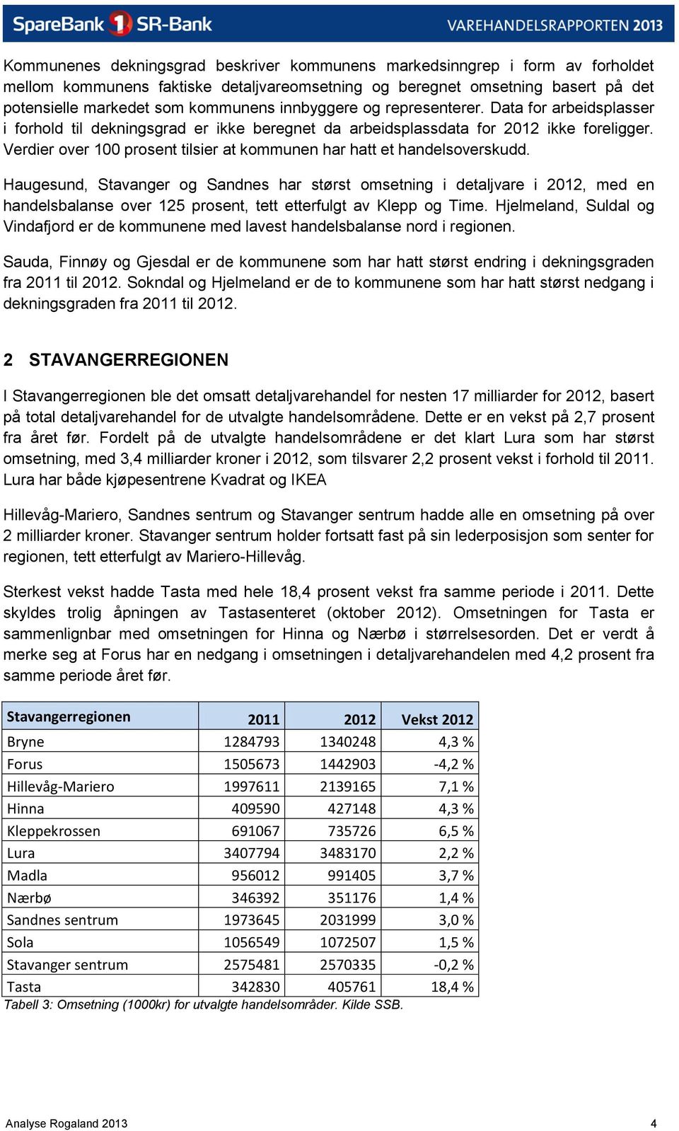 Verdier over 100 prosent tilsier at kommunen har hatt et handelsoverskudd.