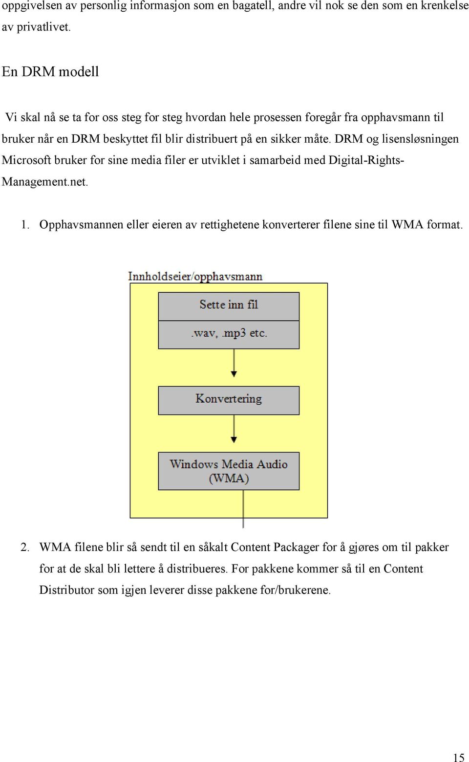 DRM og lisensløsningen Microsoft bruker for sine media filer er utviklet i samarbeid med Digital-Rights- Management.net. 1.