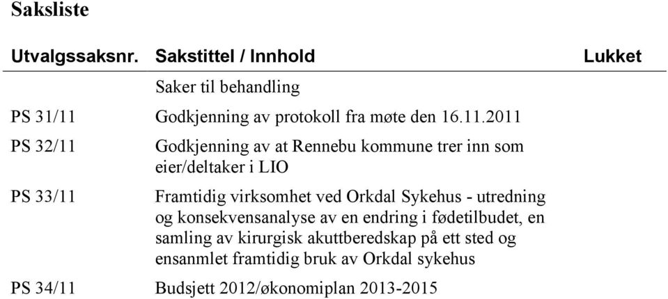 Godkjenning av protokoll fra møte den 16.11.