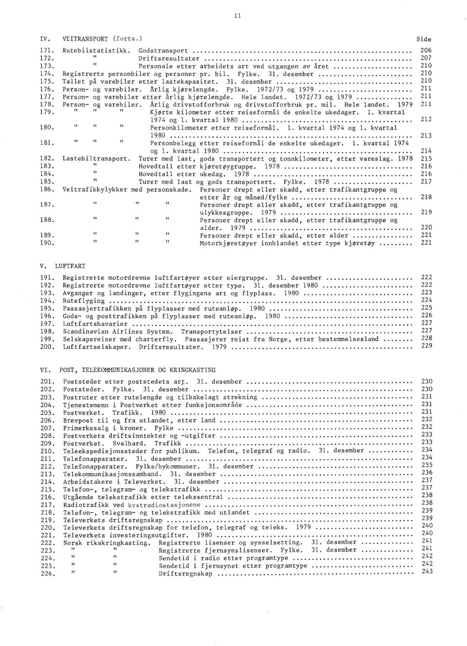 97/7 og 979 78. Person og varebiler. Årlig drivstofforbruk og drivstofforbruk pr. mil. Hele landet. 979 79., Kjørte kilometer etter reiseformål de enkelte ukedager.. kvartal 974 og. kvartal 980 80.