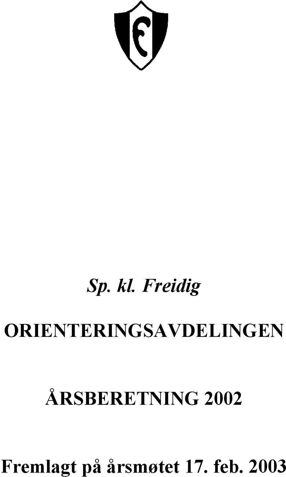 ORIENTERINGSAVDELINGEN