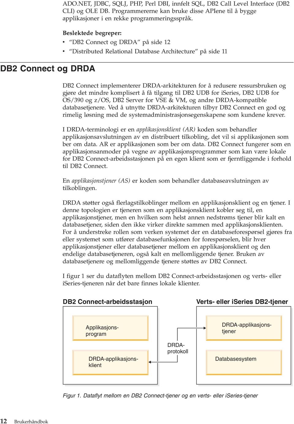 ressursbruken og gjøre det mindre komplisert å få tilgang til DB2 UDB for iseries, DB2 UDB for OS/390 og z/os, DB2 Server for VSE & VM, og andre DRDA-kompatible databasetjenere.