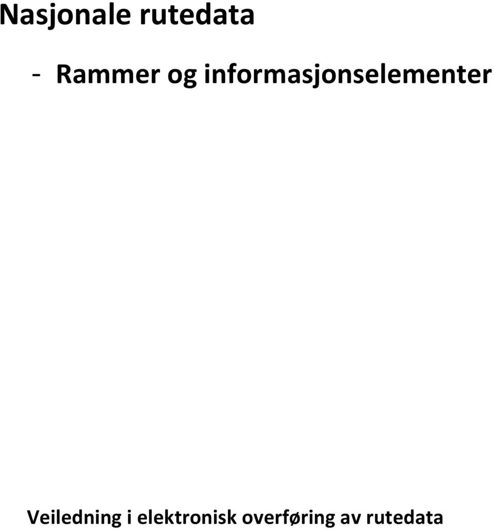 informasjonselementer