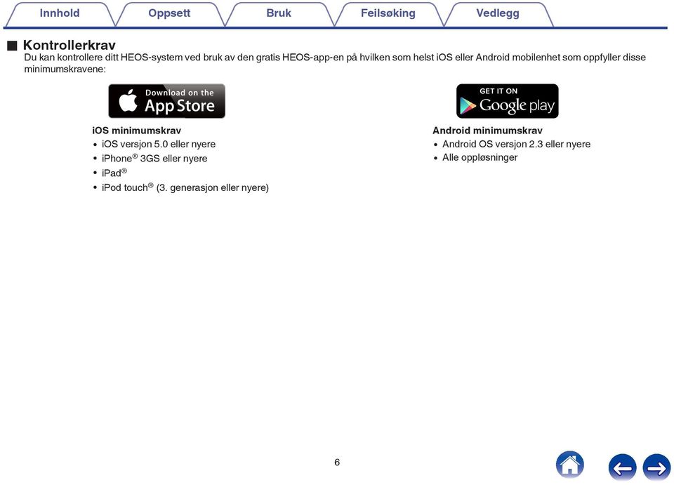 minimumskravene: ios minimumskrav 0 ios versjon 5.