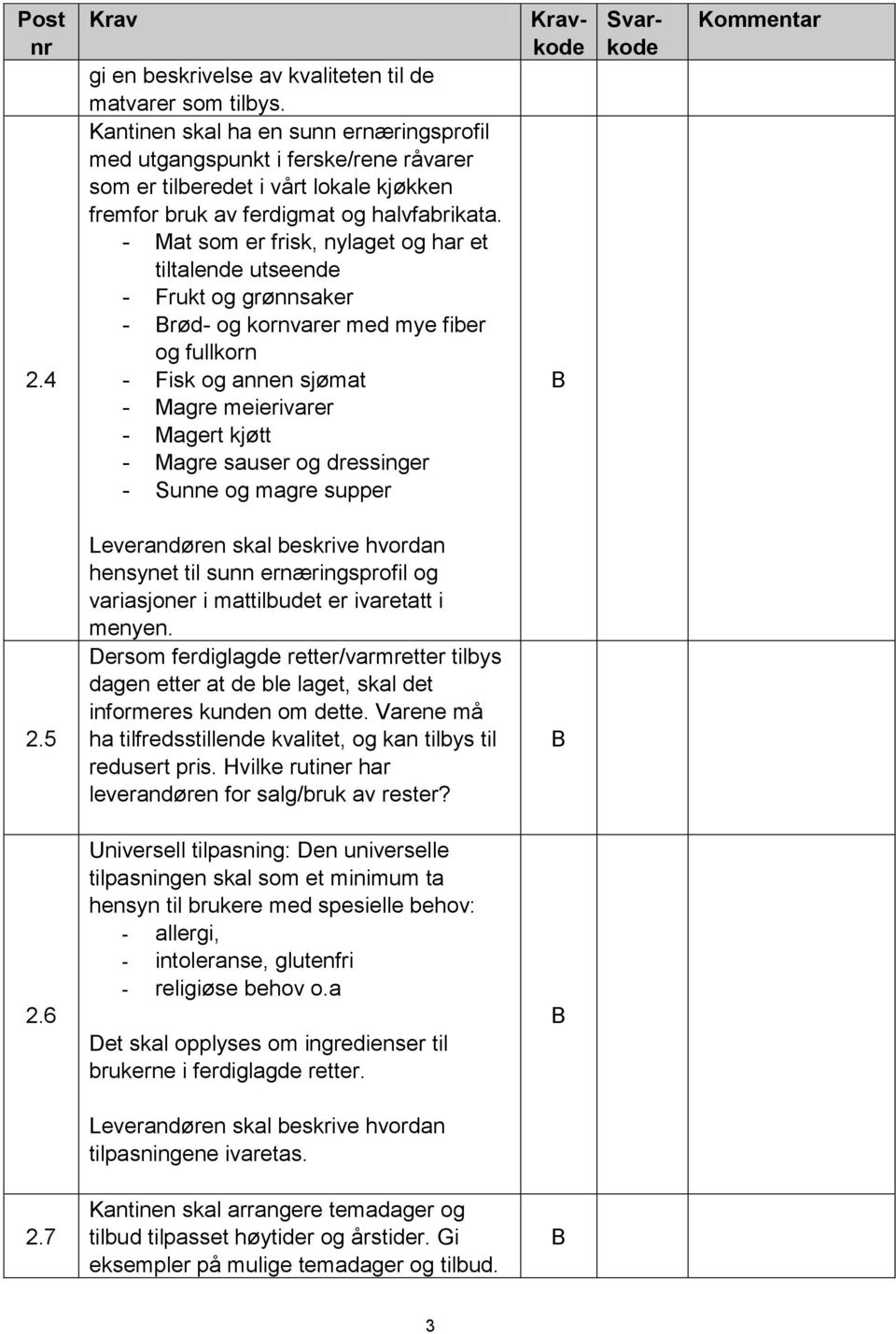 - at som er frisk, nylaget og har et tiltalende utseende - Frukt og grønnsaker - rød- og kornvarer med mye fiber og fullkorn - Fisk og annen sjømat - agre meierivarer - agert kjøtt - agre sauser og