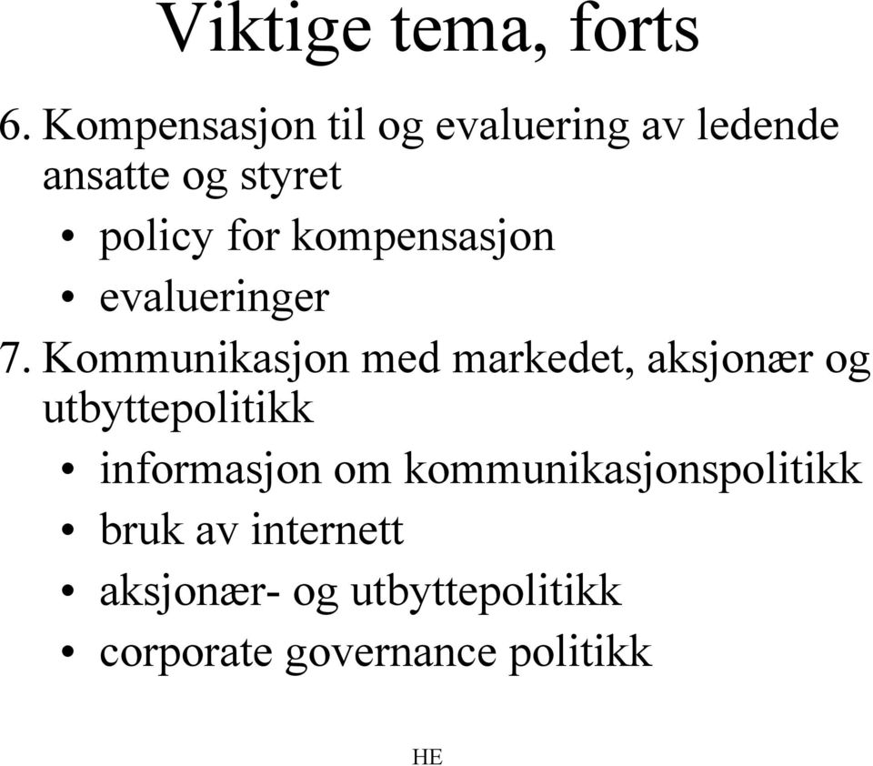 kompensasjon evalueringer 7.