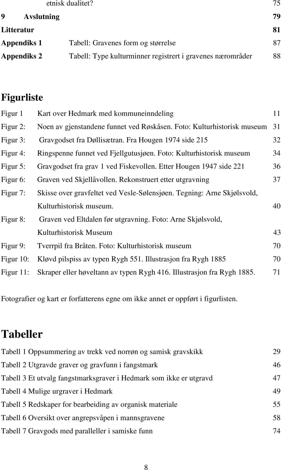 kommuneinndeling 11 Figur 2: Noen av gjenstandene funnet ved Røskåsen. Foto: Kulturhistorisk museum 31 Figur 3: Gravgodset fra Døllisætran.