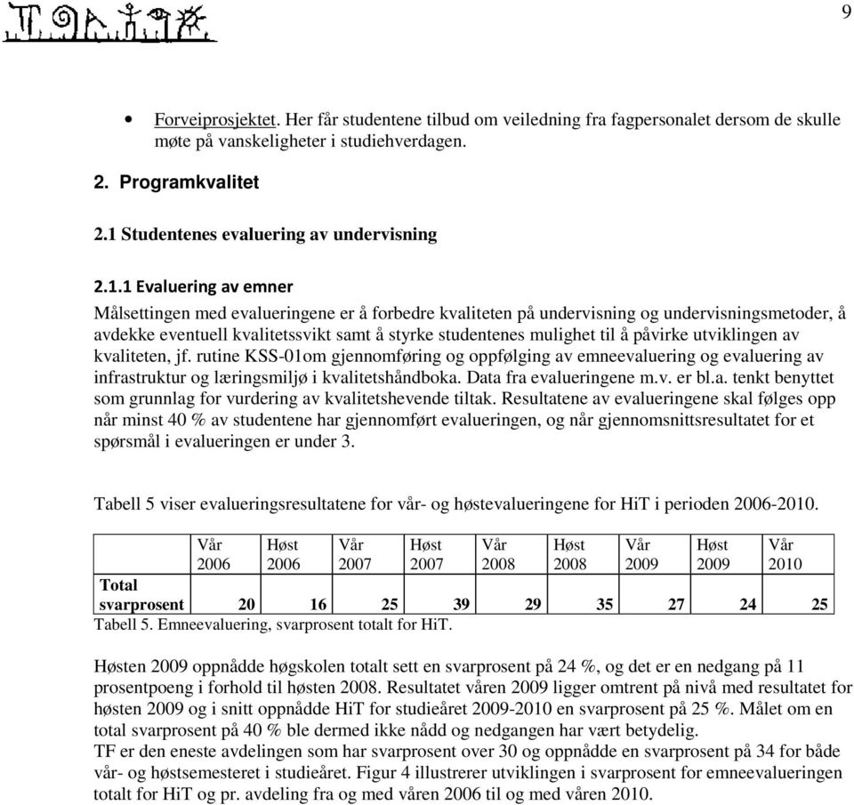 samt å styrke studentenes mulighet til å påvirke utviklingen av kvaliteten, jf.