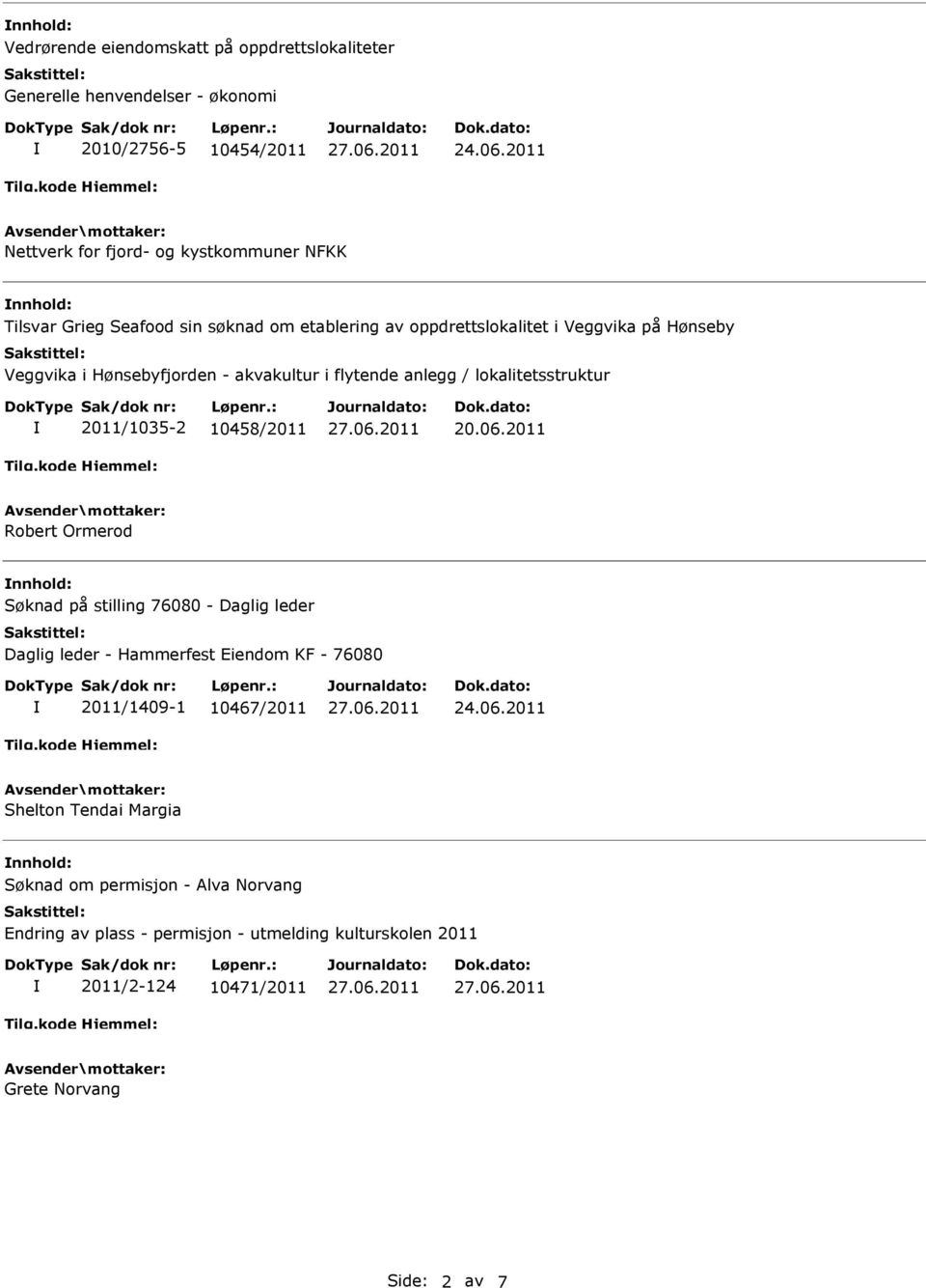 lokalitetsstruktur 2011/1035-2 10458/2011 20.06.