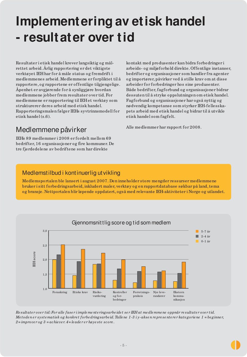 Åpenhet er avgjørende for å synliggjøre hvordan medlemmene jobber frem resultater over tid. For medlemmene er rapportering til IEH et verktøy som strukturerer deres arbeid med etisk handel.