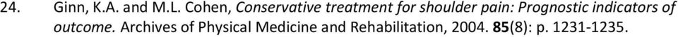 pain: Prognostic indicators of outcome.