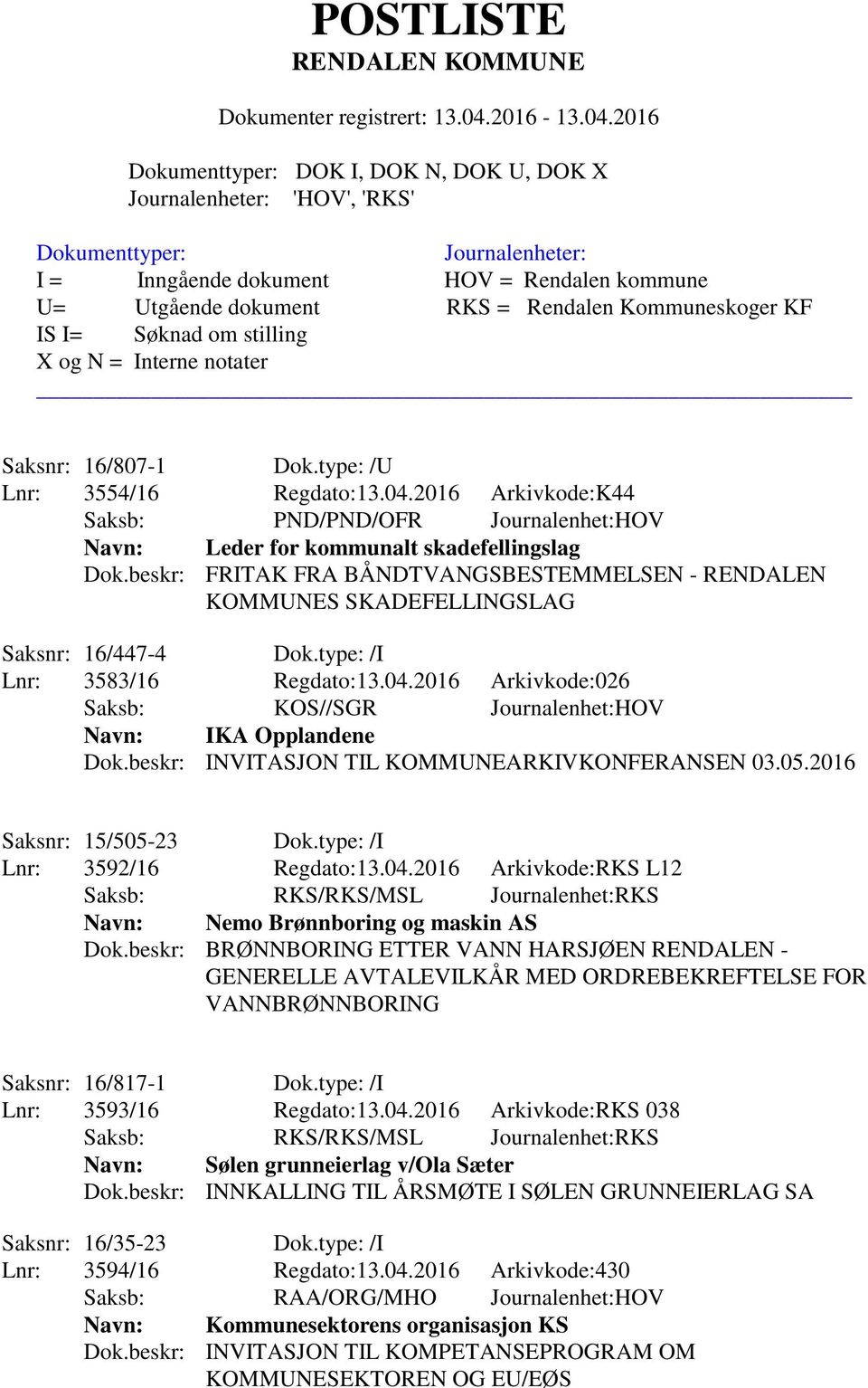 beskr: INVITASJON TIL KOMMUNEARKIVKONFERANSEN 03.05.2016 Saksnr: 15/505-23 Dok.type: /I Lnr: 3592/16 Regdato:13.04.