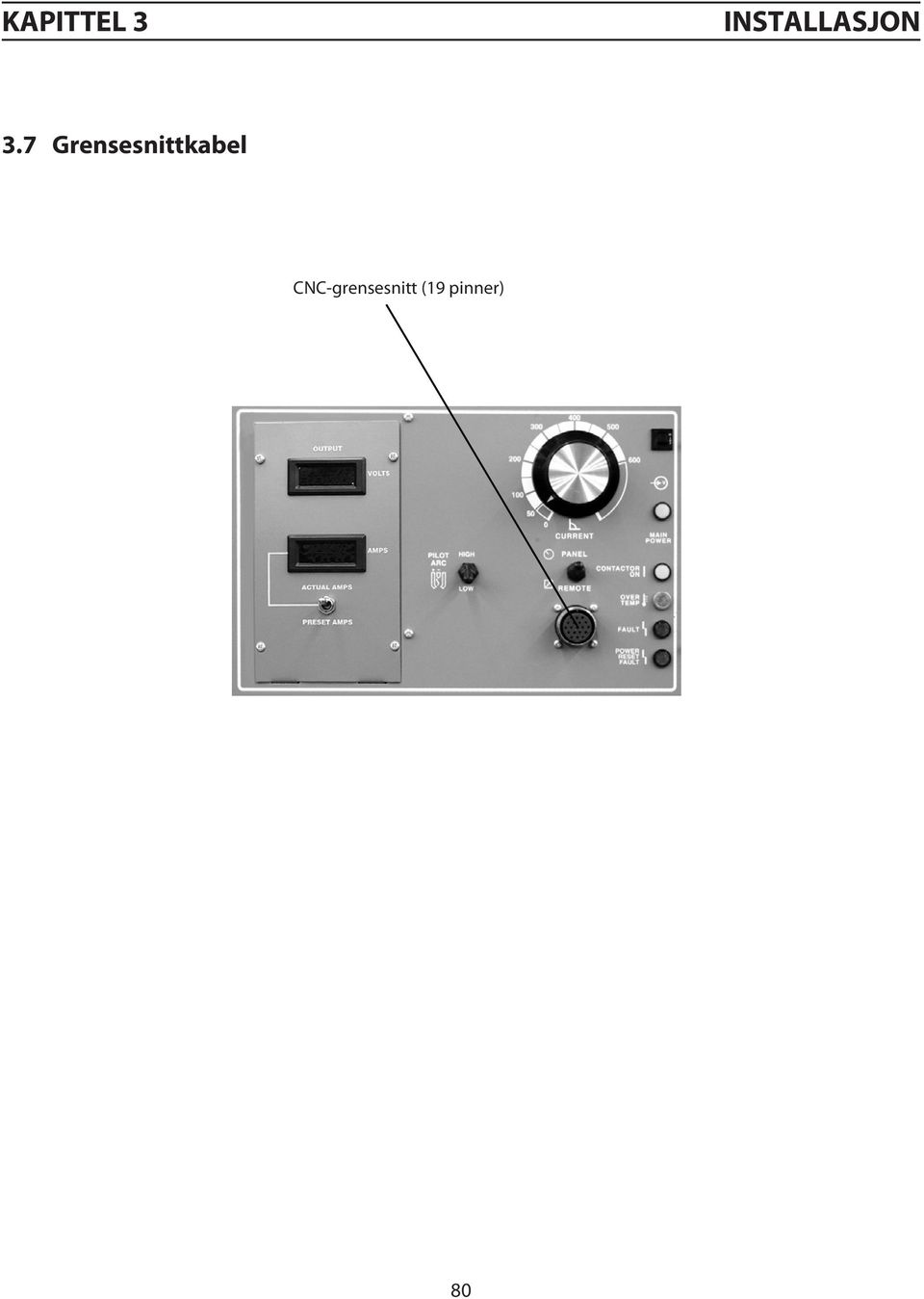 CNC-grensesnitt (19 pinner) Internal component may be dama because cooling fans will lose ef 4.