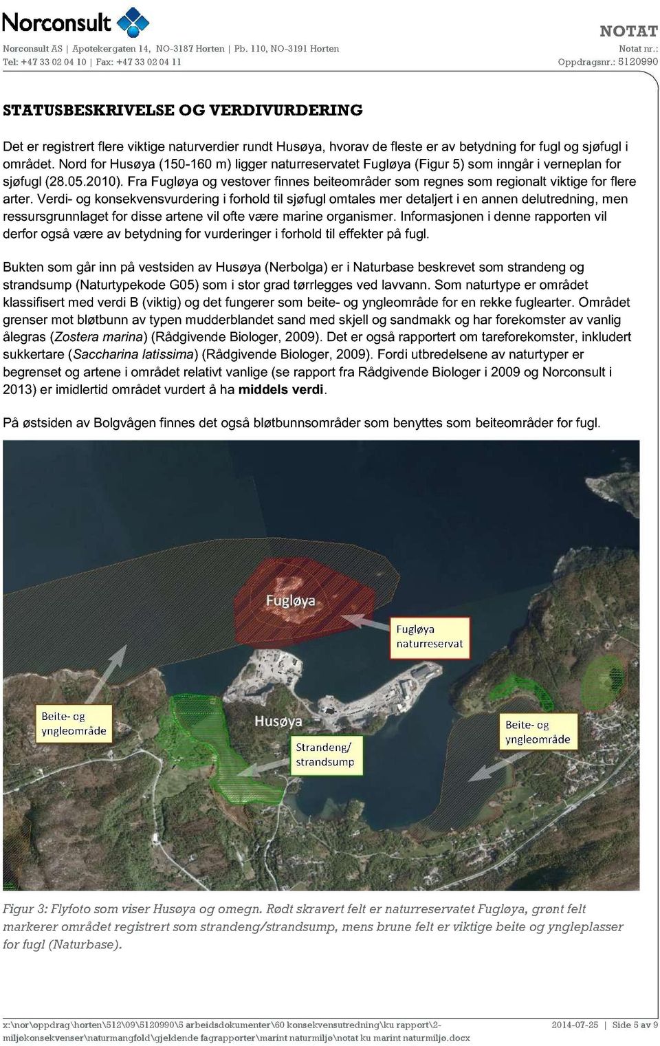 Fra Fugløya og vestover finnes beiteområder som regnes som regionalt viktige for flere arter.