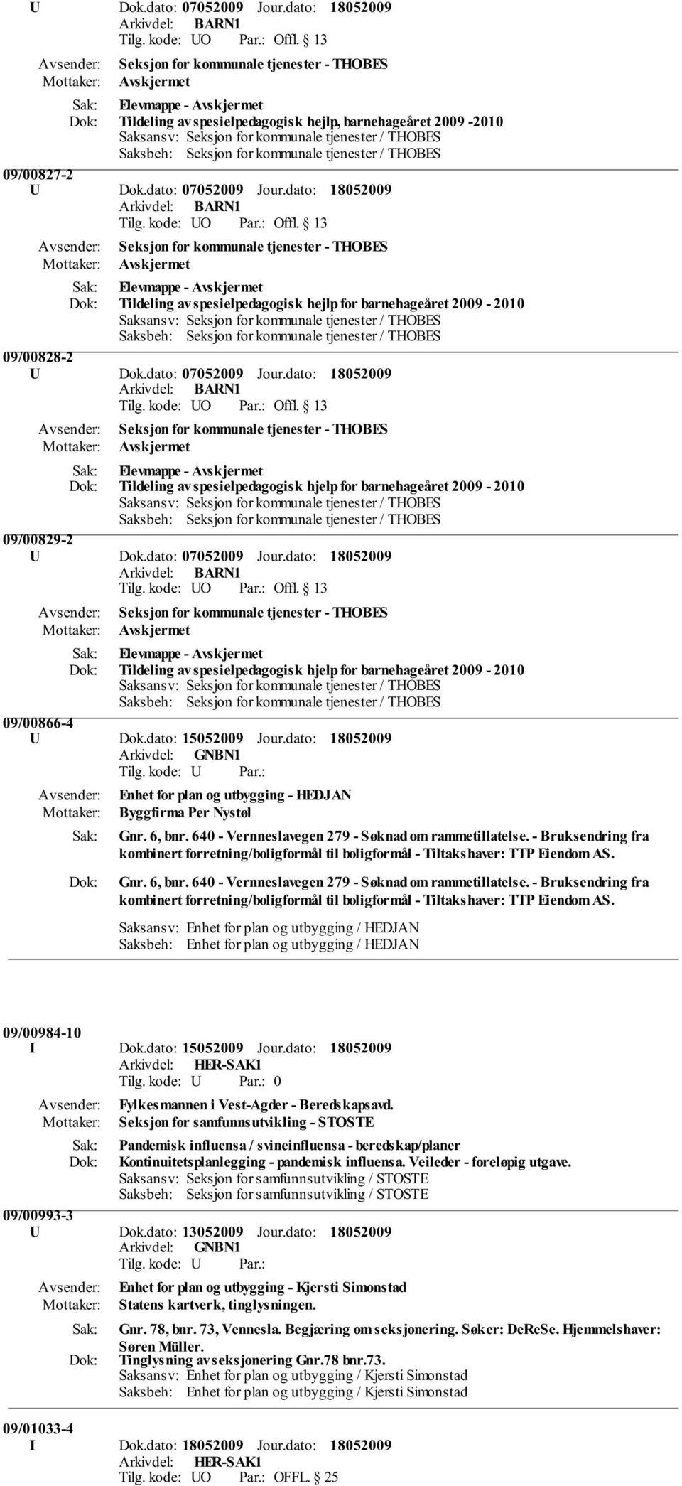 6, bnr. 640 - Vernneslavegen 279 - Søknad om rammetillatelse. - Bruksendring fra kombinert forretning/boligformål til boligformål - Tiltakshaver: TTP Eiendom AS. Gnr. 6, bnr.