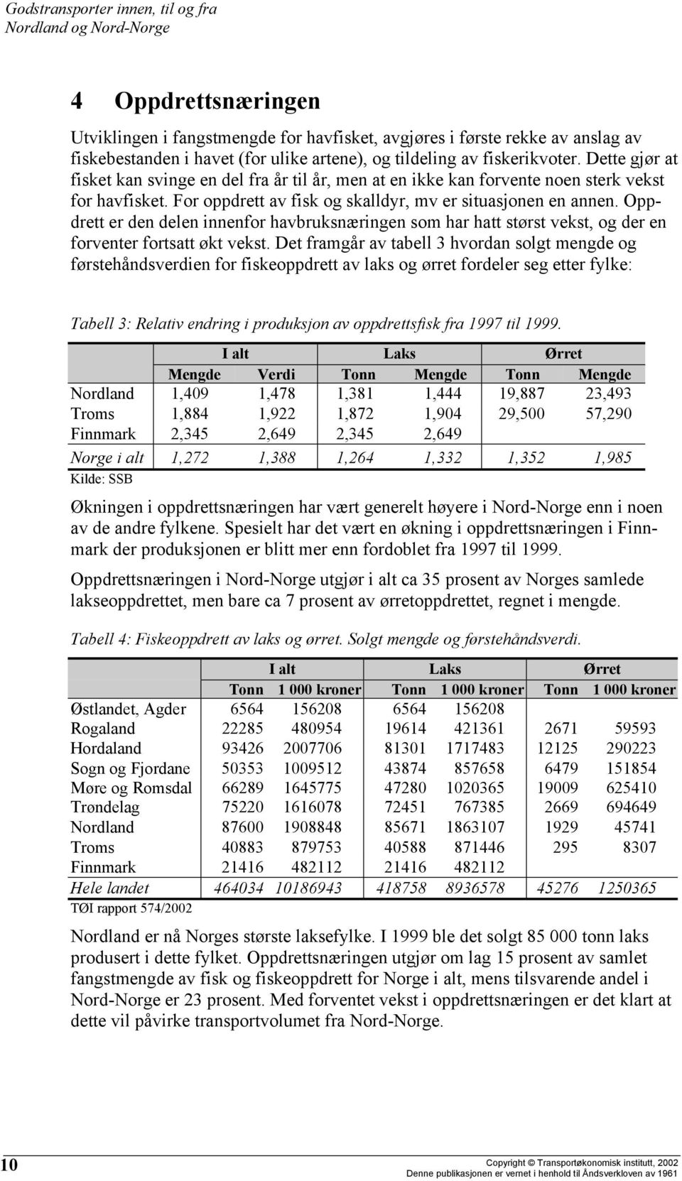 Oppdrett er den delen innenfor havbruksnæringen som har hatt størst vekst, og der en forventer fortsatt økt vekst.