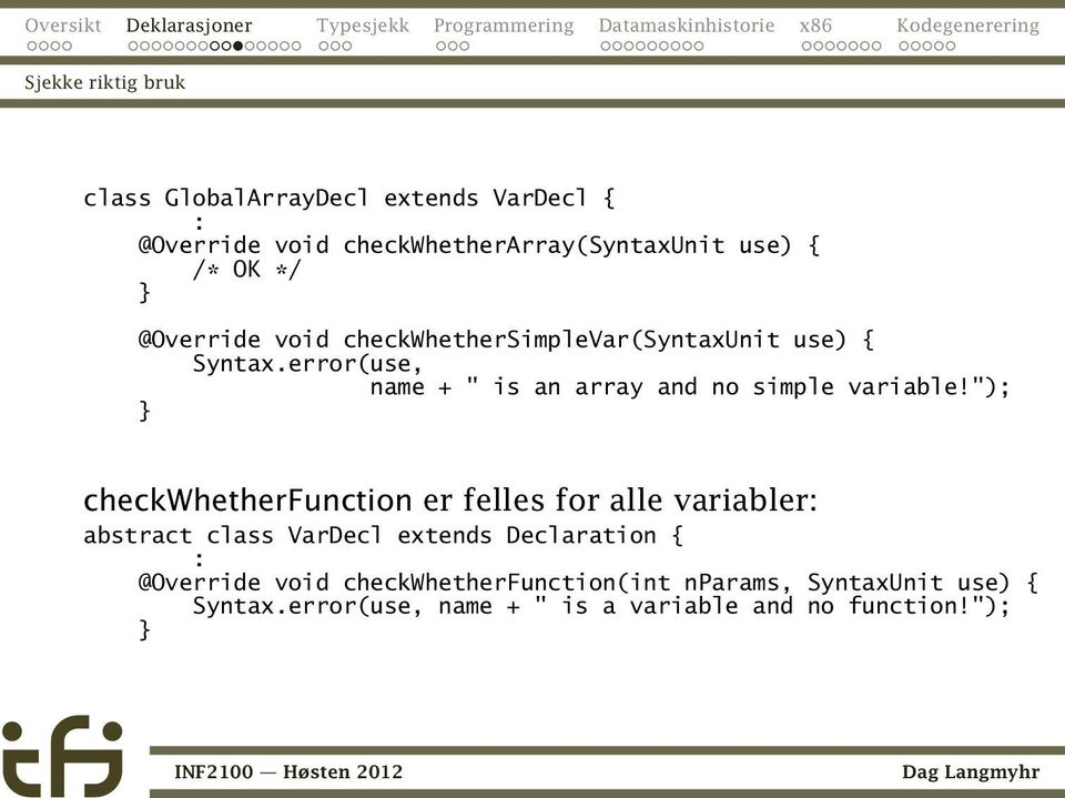 error(use, name + " is an array and no simple variable!