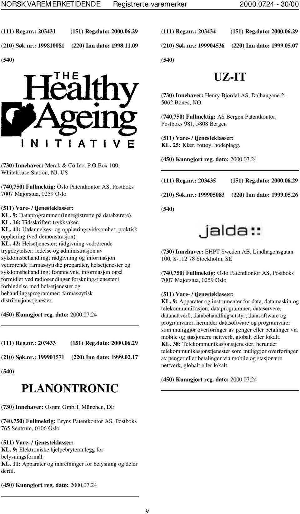 07 UZ-IT (730) Innehaver: Henry Bjordal AS, Dalhaugane 2, 5062 Bønes, NO (740,750) Fullmektig: AS Bergen Patentkontor, Postboks 981, 5808 Bergen KL. 25: Klær, fottøy, hodeplagg.