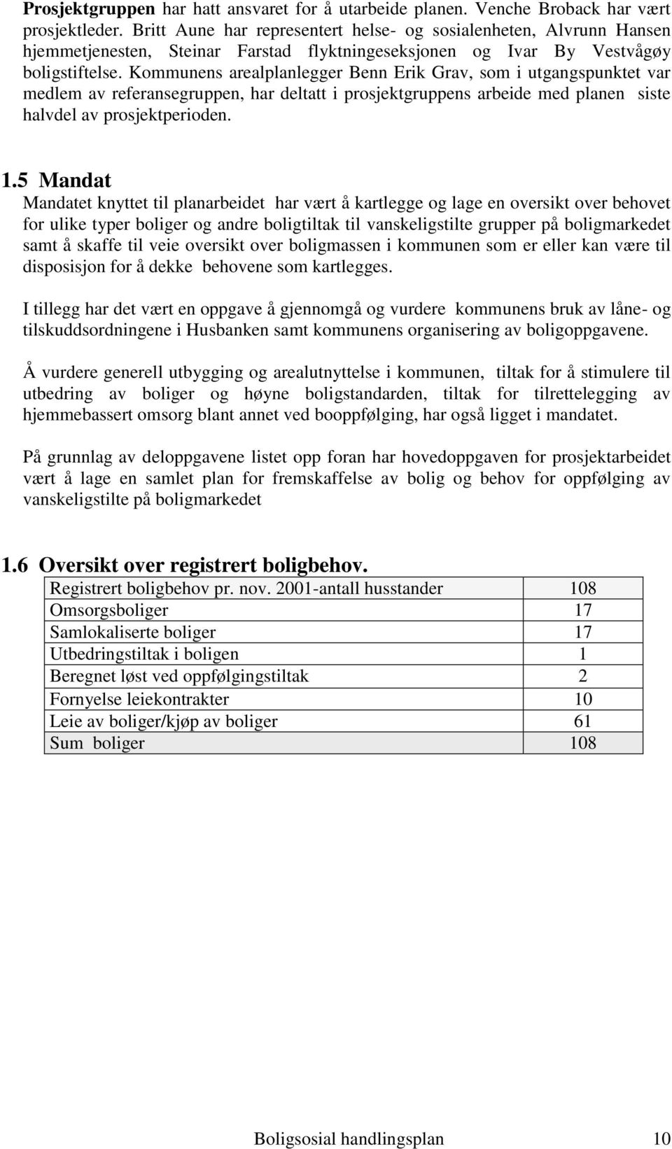 Kommunens arealplanlegger Benn Erik Grav, som i utgangspunktet var medlem av referansegruppen, har deltatt i prosjektgruppens arbeide med planen siste halvdel av prosjektperioden. 1.