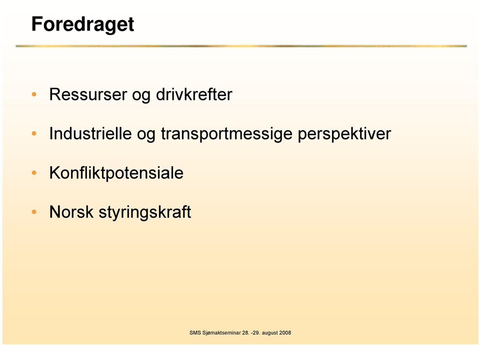 transportmessige perspektiver