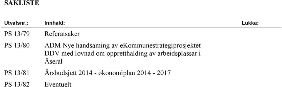 handsaming av ekommunestrategiprosjektet DDV med lovnad om