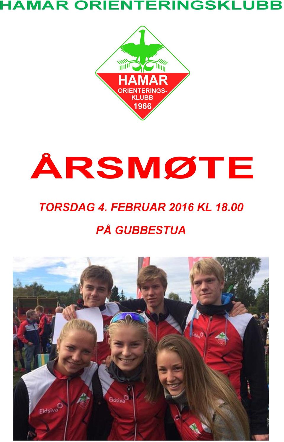 ÅRSMØTE TORSDAG 4.