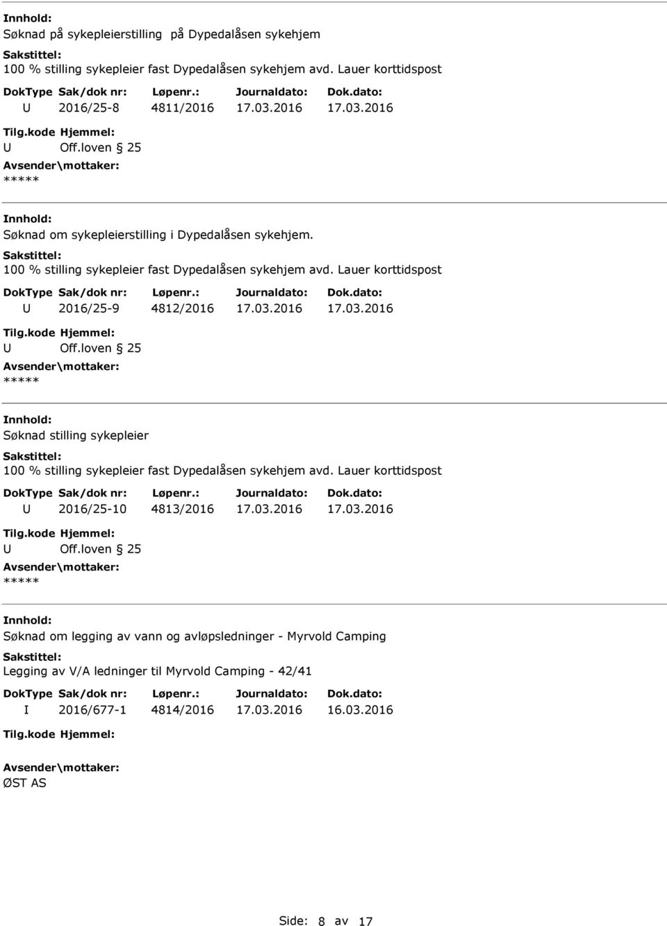 100 % stilling sykepleier fast Dypedalåsen sykehjem avd.