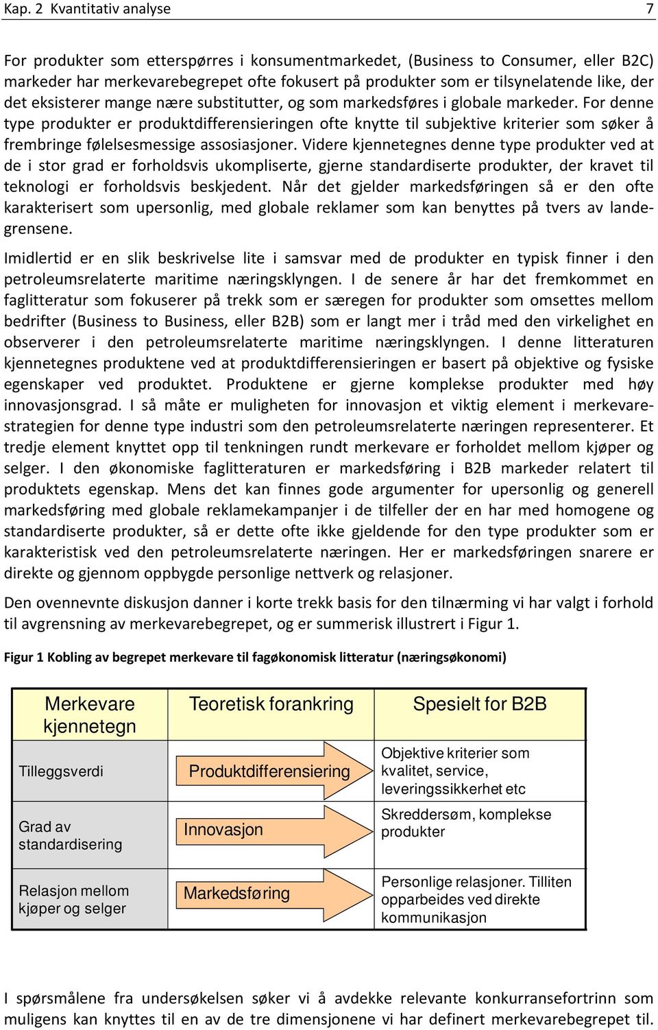 For denne type produkter er produktdifferensieringen ofte knytte til subjektive kriterier som søker å frembringe følelsesmessige assosiasjoner.