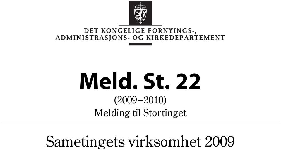 kirkedepartementet Meld.