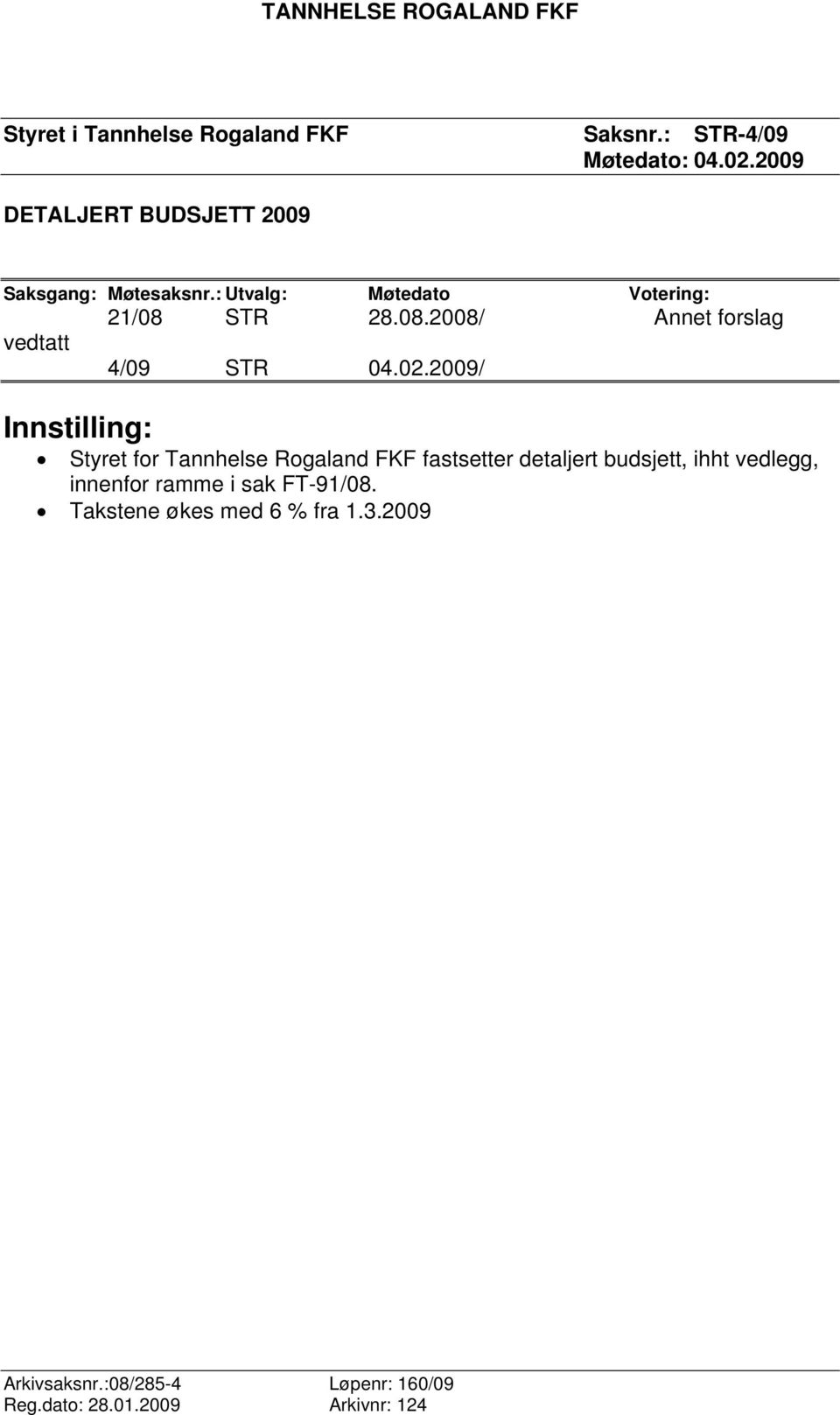 STR 28.08.2008/ Annet forslag vedtatt 4/09 STR 04.02.