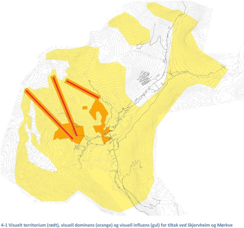 (orange) og visuell influens